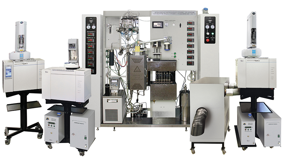 Многоканальная установка для оценки активности катализаторов флюид-каталитического крекинга (FCC) в псевдоожиженном слое согласно ASTM D7964/D7964M-19 (ACE)