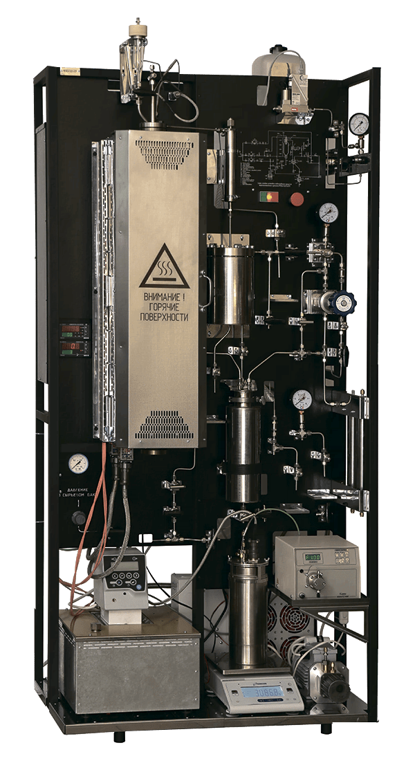 Установка для моделирования процесса термоконтактного крекинга